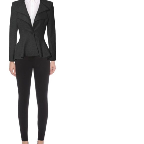 2/$30 NWT Hybrid & Company  Tailored Black Double Lapel  Hourglass Blazer XL - Picture 3 of 9